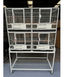 Block Of 4 Breeding / Display Cages - Stone